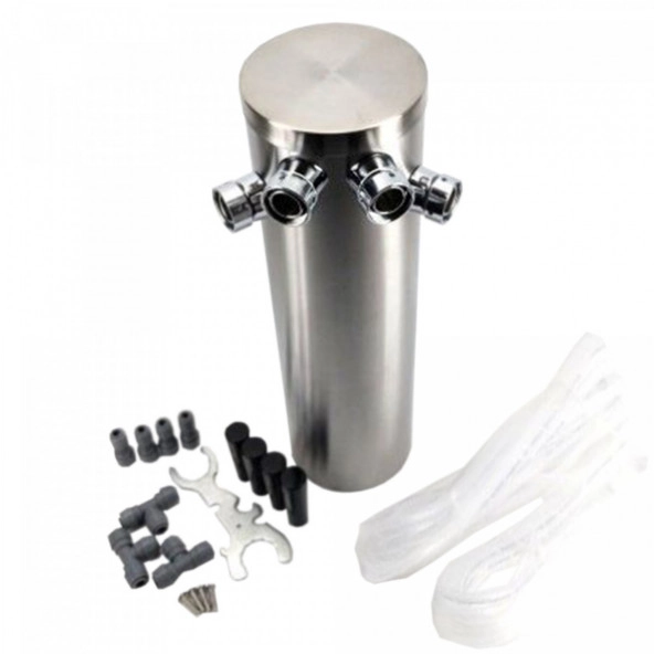 Tap Front Kit 4 taps - gebürstetes Edelstahl
