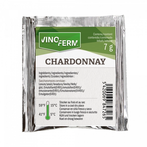 Trockenhefe Wein Vinoferm Chardonnay 7 g