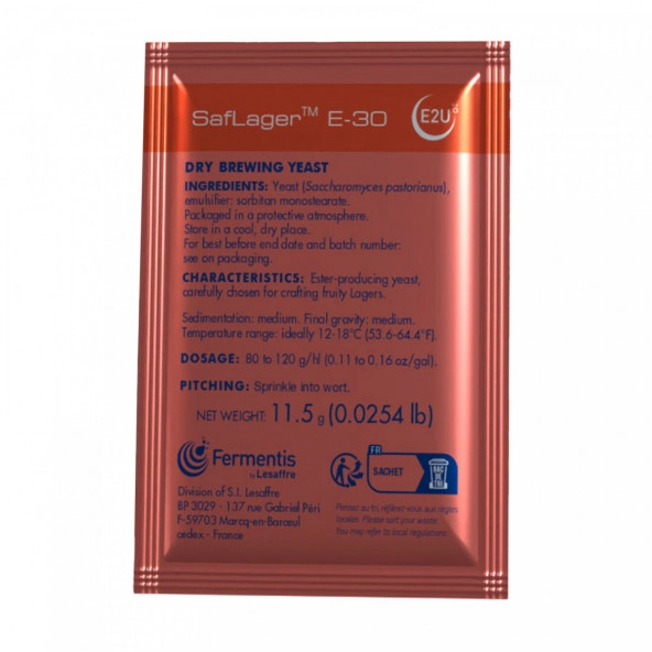 Fermentis trocken Bierhefe SafLager™ E-30 11,5 g