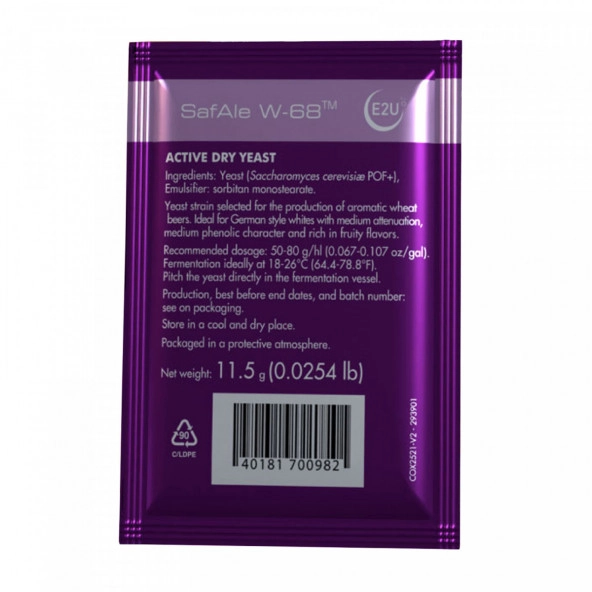 Fermentis trocken Bierhefe SafAle™ W-68 11,5 g