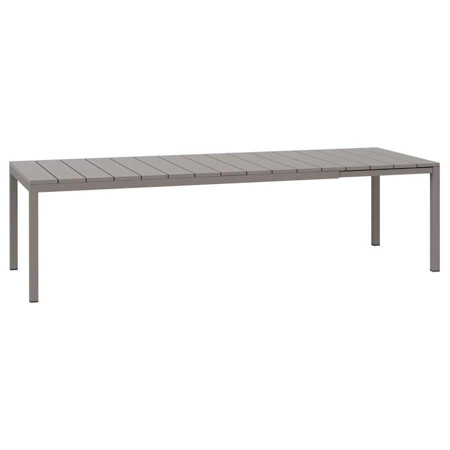 Nardi Rio 210 Ext. Outdoor Tisch - tortora - Länge: 210/280 cm, Höhe: 75 cm, Tiefe: 100 cm