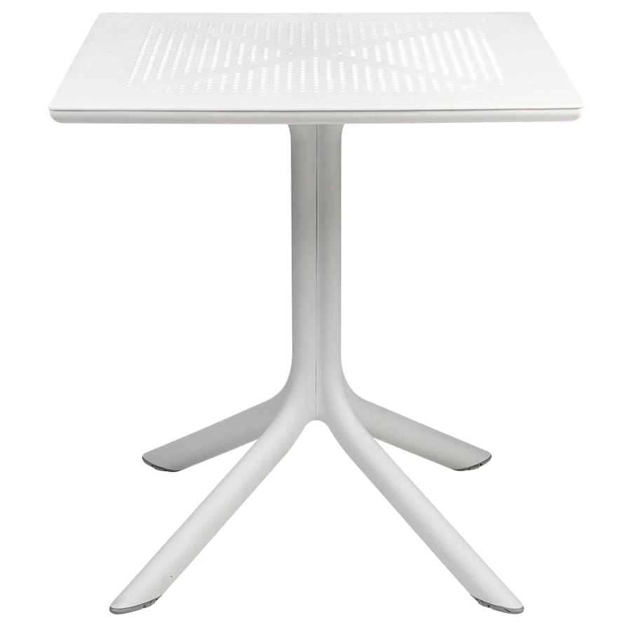Nardi Clip70 Outdoor Tisch - bianco - Länge: 70 cm, Höhe: 75 cm, Tiefe: 70 cm