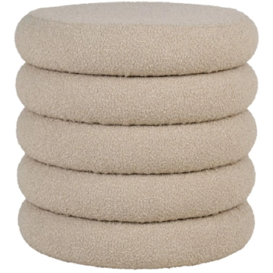 House Nordic Brooklyn Pouf - grau - 44x44x44 cm