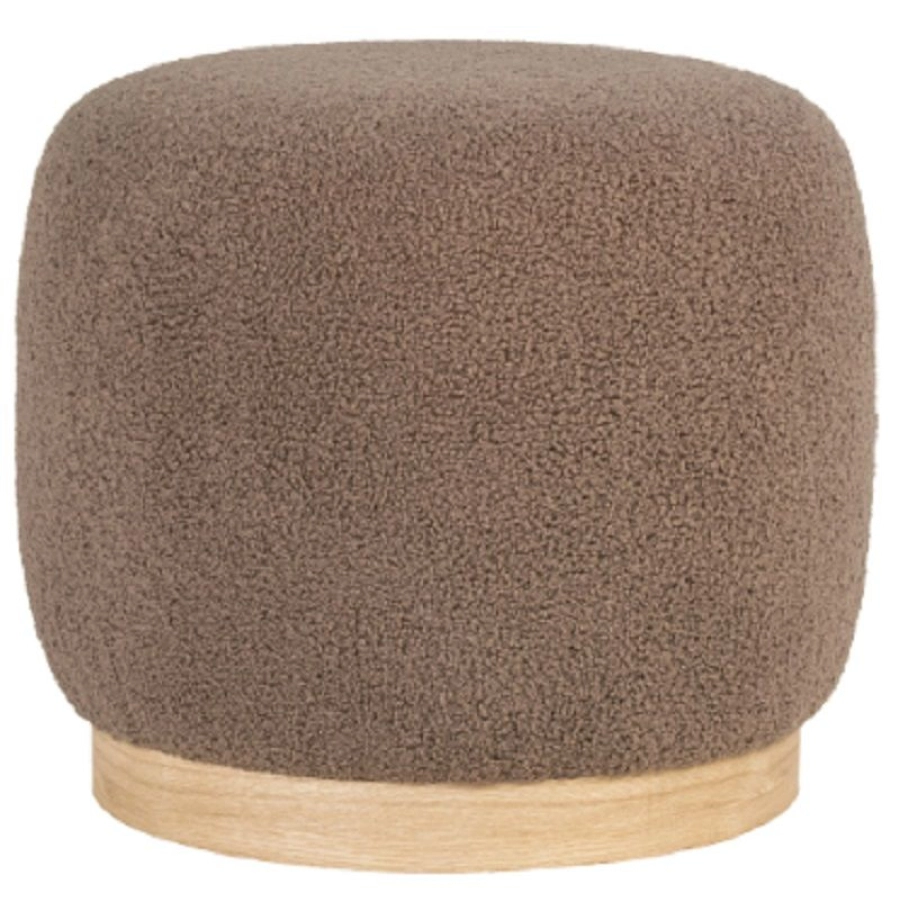 House Nordic Belfort Pouf - braun - 44,5x44,5x40 cm
