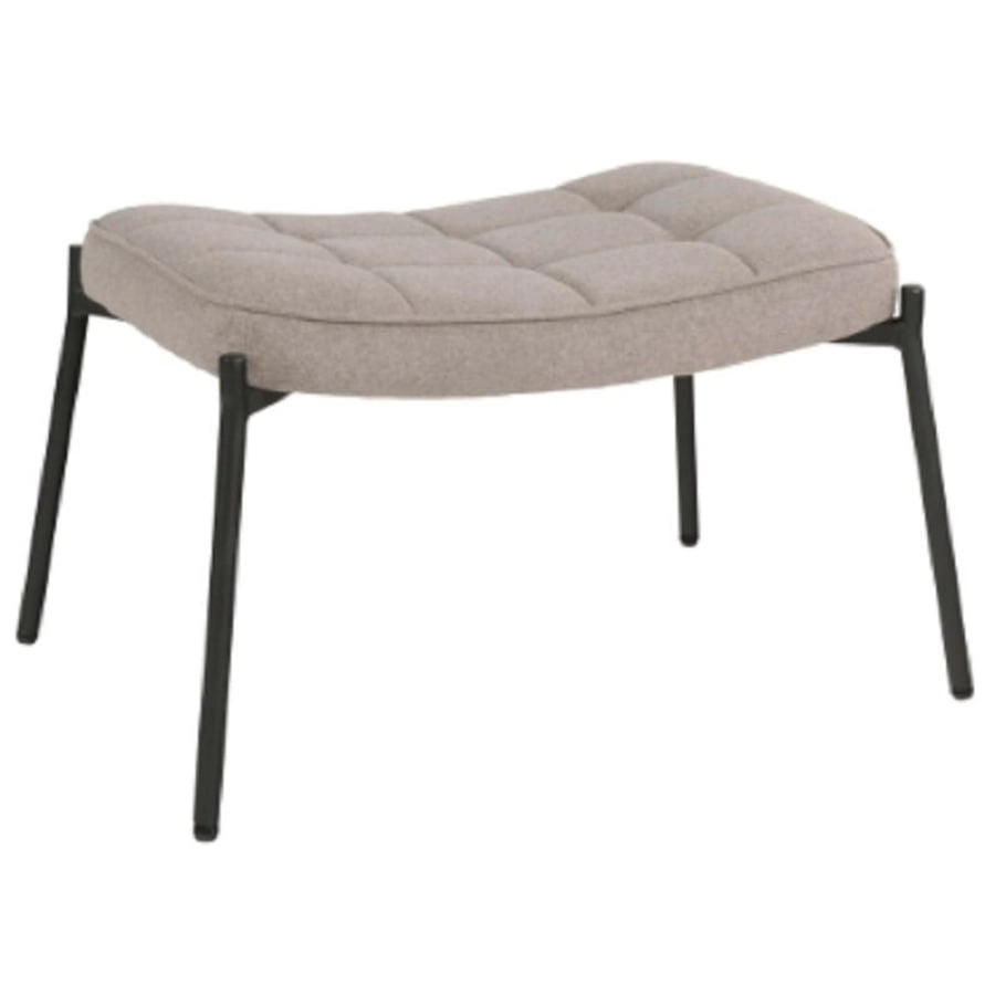 House Nordic Glasgow Fußhocker - stone - 41x61x36 cm