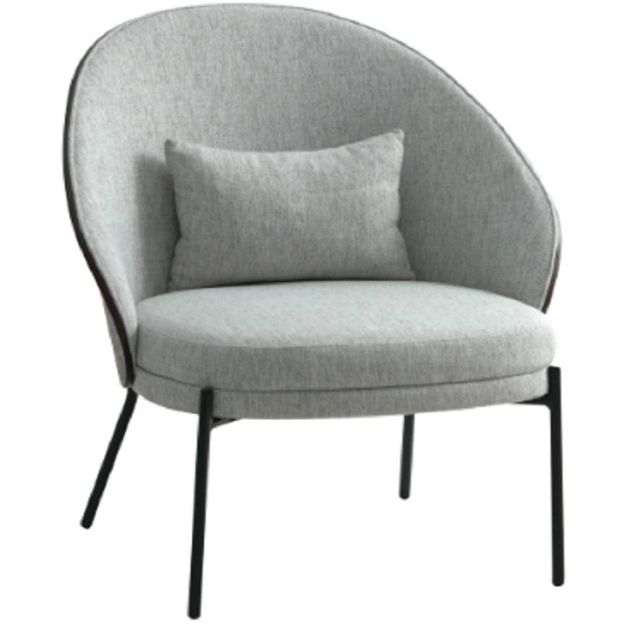 House Nordic Canelas Sessel - hellgrau/dunkelbraun - 71,8x77,4x81,8 cm
