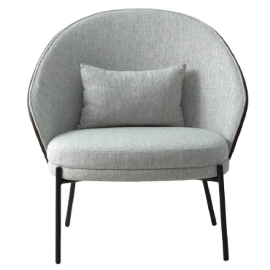 House Nordic Canelas Sessel - hellgrau/dunkelbraun - 71,8x77,4x81,8 cm