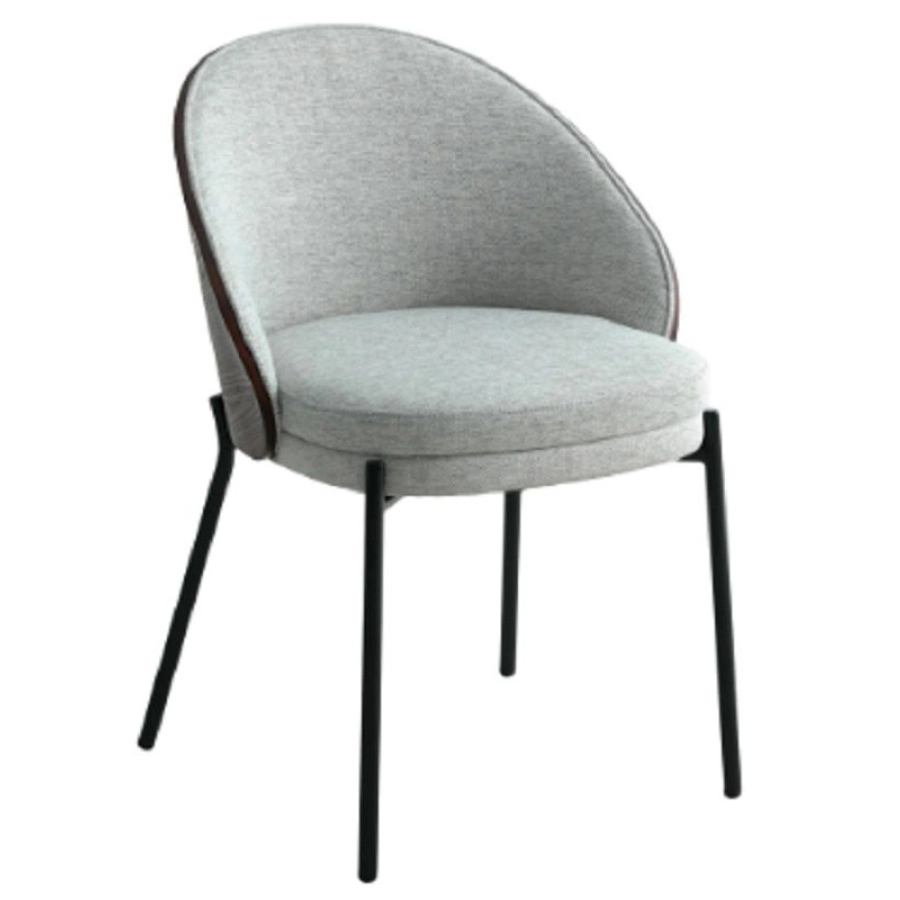 2er Spar-Set | House Nordic Canelas Stuhl - hellgrau/dunkelbraun: 53,2x54,2x75 cm