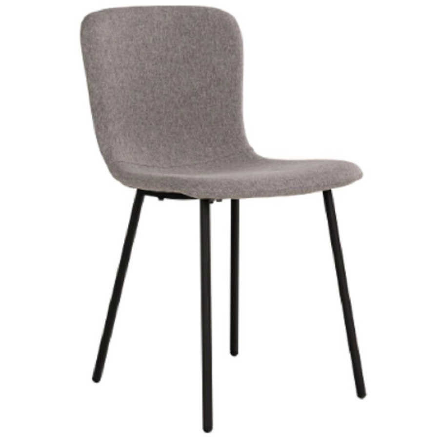 2er Spar-Set | House Nordic Halden Stuhl - hellgrau: 52,5x44,5x81,2 cm