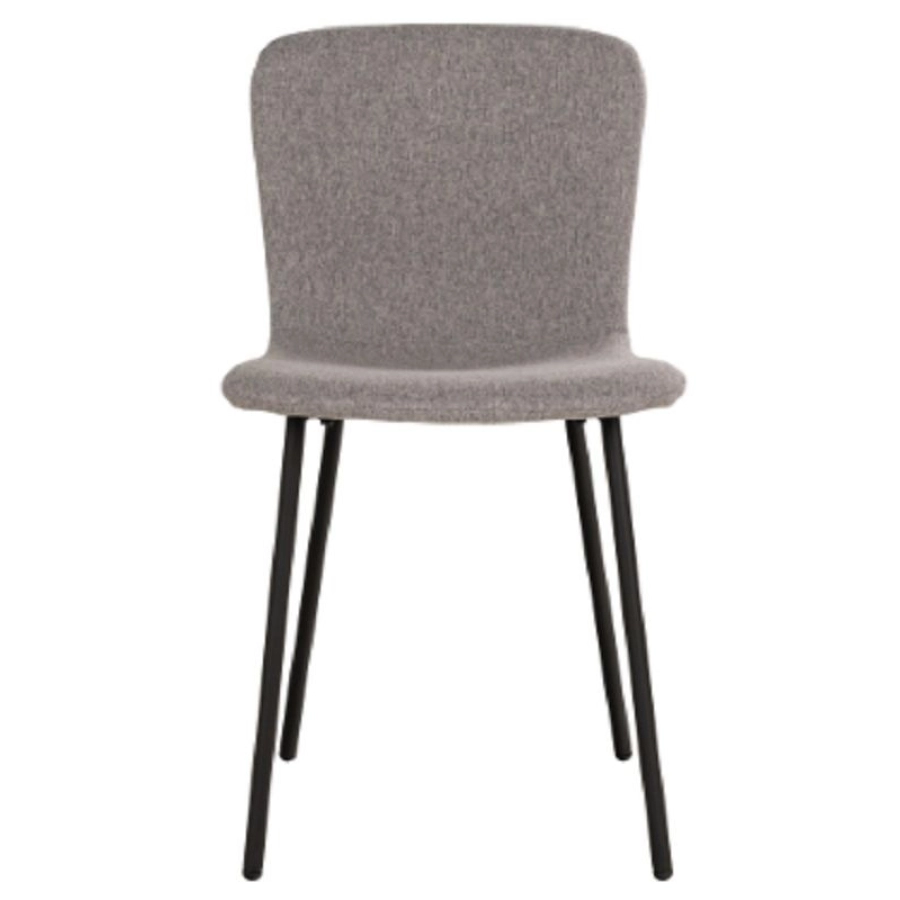 2er Spar-Set | House Nordic Halden Stuhl - hellgrau: 52,5x44,5x81,2 cm