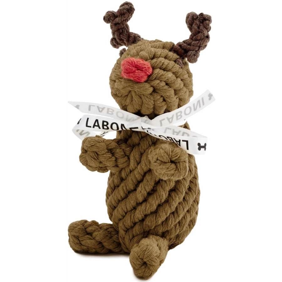 LABONI Rudi Rentier KULT-SPIELZEUG FÜR HUNDE - braun - 15 x 8 x 8 cm
