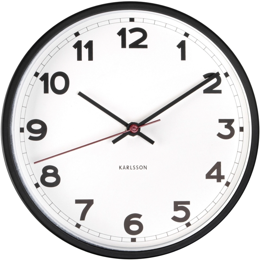 Karlsson New Classic Wanduhr XS - white - Ø 20 cm - Tiefe: 4 cm