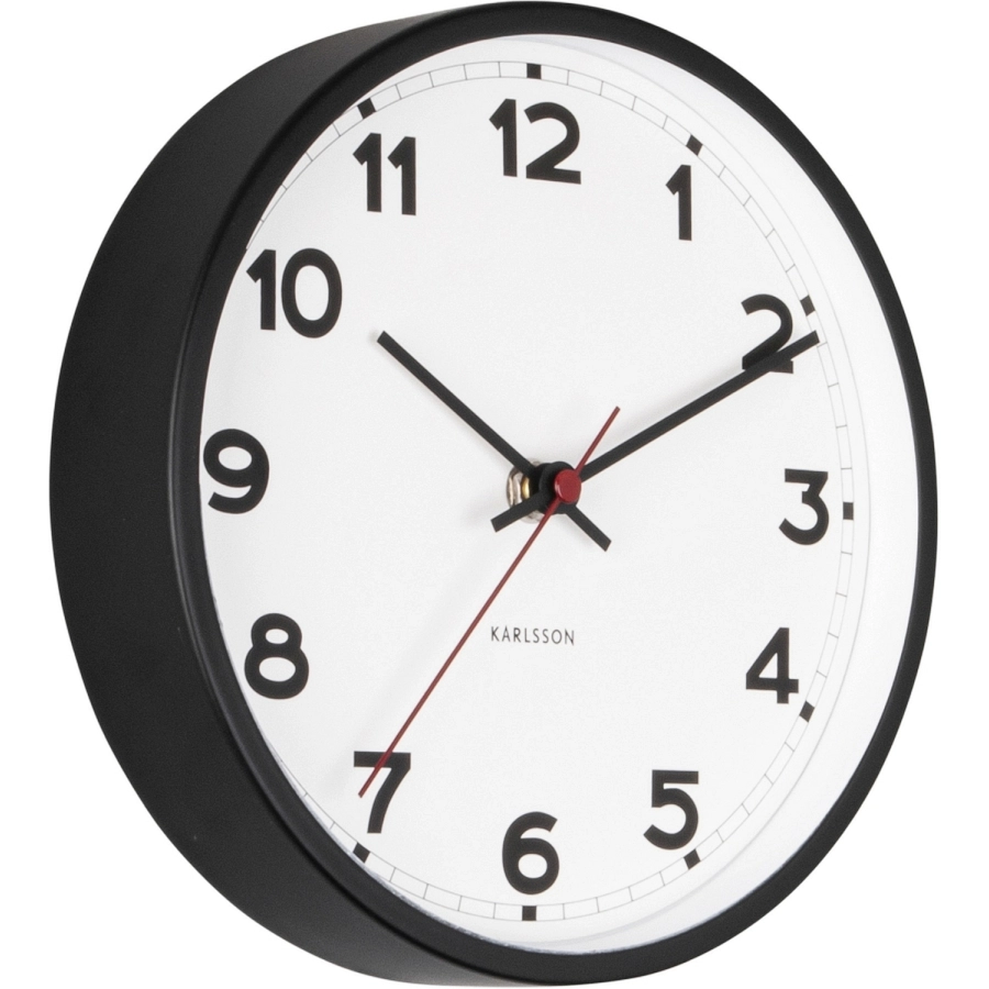 Karlsson New Classic Wanduhr XS - white - Ø 20 cm - Tiefe: 4 cm