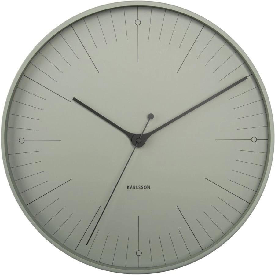 Karlsson Index Wanduhr - grayed jade - Ø 40 cm - Tiefe: 4,5 cm