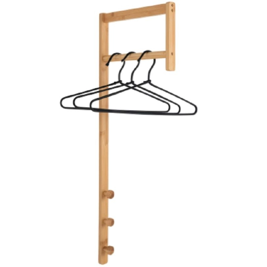 House Nordic Trento Kleiderstange mit Schwenkarm - natural - 30 x 3 x 82 cm