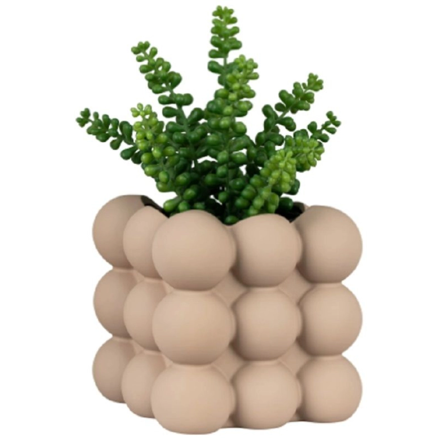 House Nordic Bubbles Pflanzentopf - brown - 13,5 x 13,5 x 13 cm