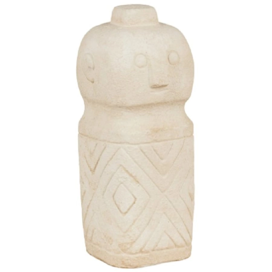 House Nordic Deko-Figur - beige - Groß - 6,5 x 6,5 x 15 cm