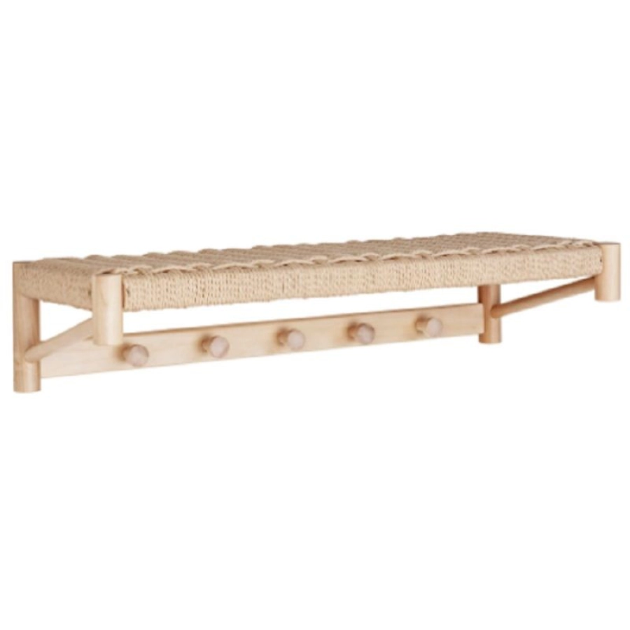 House Nordic Abano Hutablage - natural - 31 x 78 x 17 cm