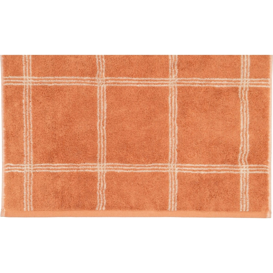 Cawö Two-Tone Grafik Handtuch - kupfer - 50x100 cm