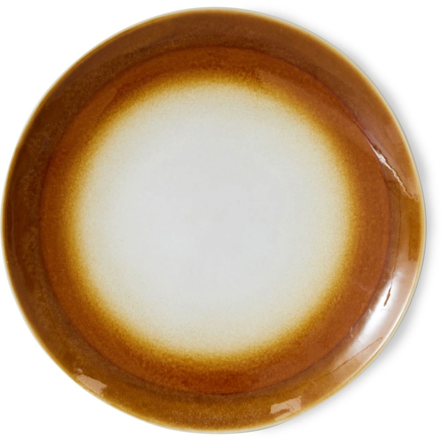 HK living 70's Ceramic Dinner Teller 2er-Set - supernova - 2er-Set Ø 29 cm - Höhe 2 cm