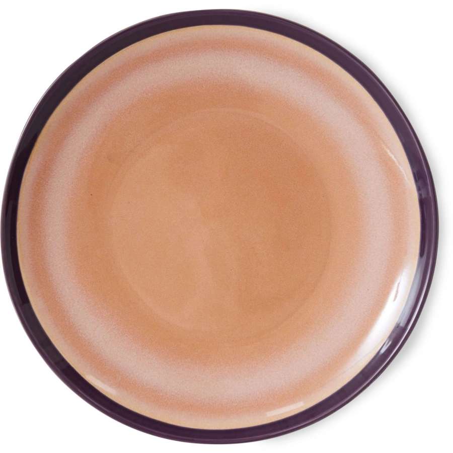 HK living 70's Ceramic Dinner Teller 2er-Set - bedrock - 2er-Set Ø 29 cm - Höhe 2 cm