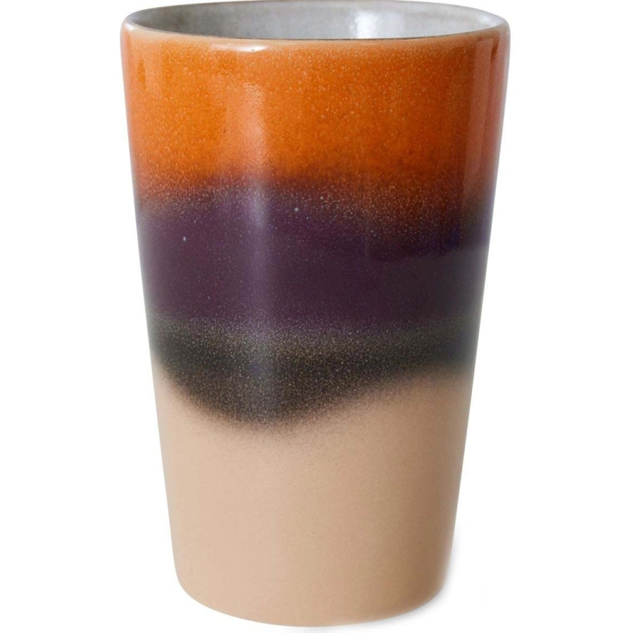 HK living 70's ceramics Teebecher - rise - 475 ml - Ø 8,7 cm - 8,7x8,7x13,5 cm