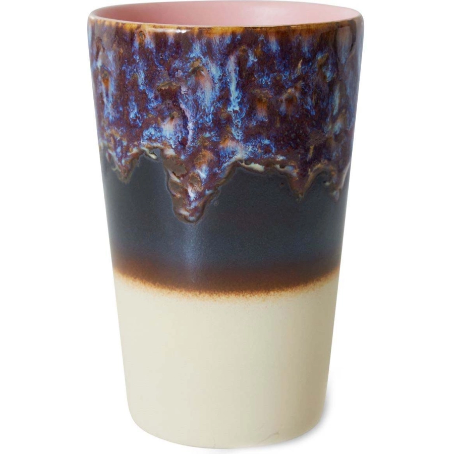 HK living 70's ceramics Teebecher - aurora - 475 ml - Ø 8,7 cm - 8,7x8,7x13,5 cm