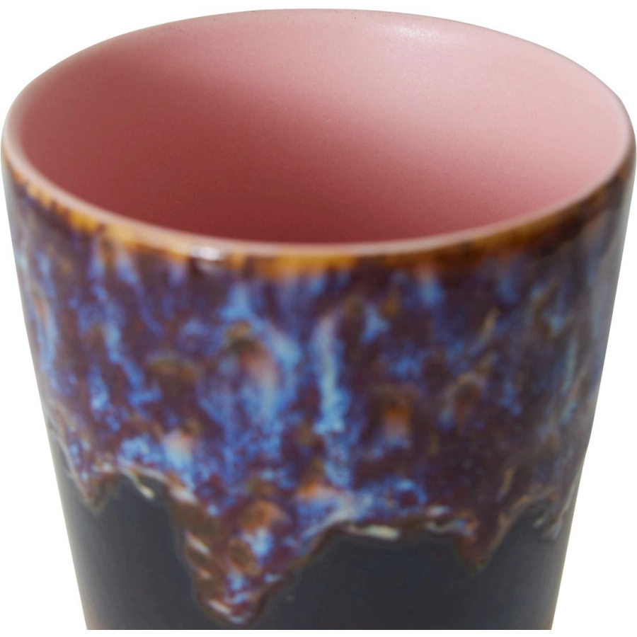 HK living 70's ceramics Teebecher - aurora - 475 ml - Ø 8,7 cm - 8,7x8,7x13,5 cm