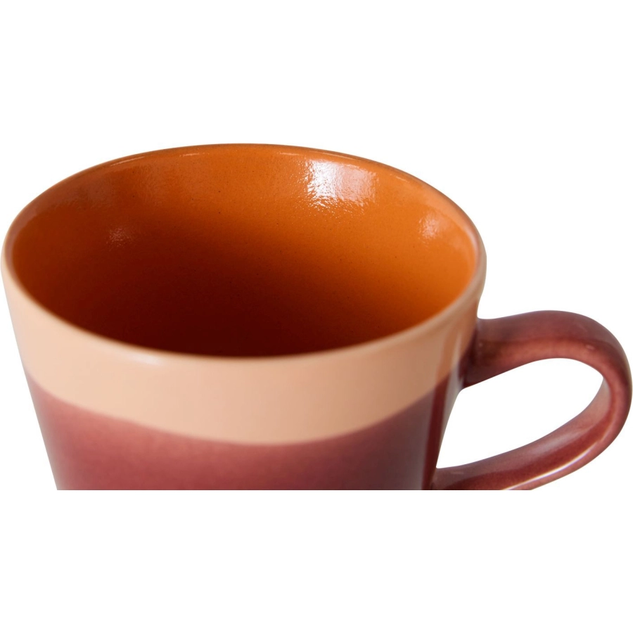 HK living 70´s Ceramic Americano Tasse - rise - 260 ml - Höhe 8 cm