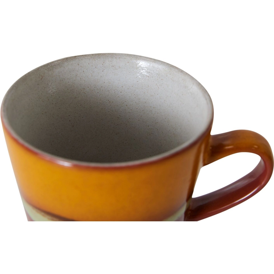 HK living 70´s Ceramic Americano Tasse - clay - 260 ml - Höhe 8 cm