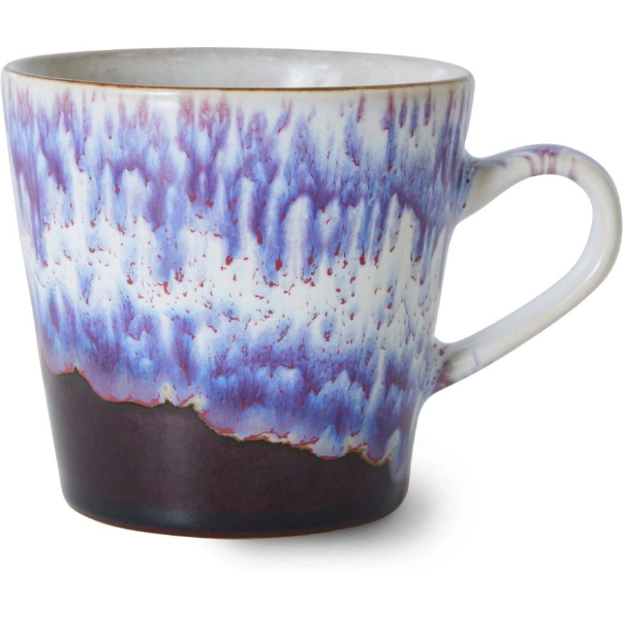 HK living 70´s Ceramic Americano Tasse - yeti - 260 ml - Höhe 8 cm
