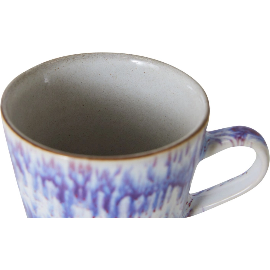 HK living 70´s Ceramic Americano Tasse - yeti - 260 ml - Höhe 8 cm