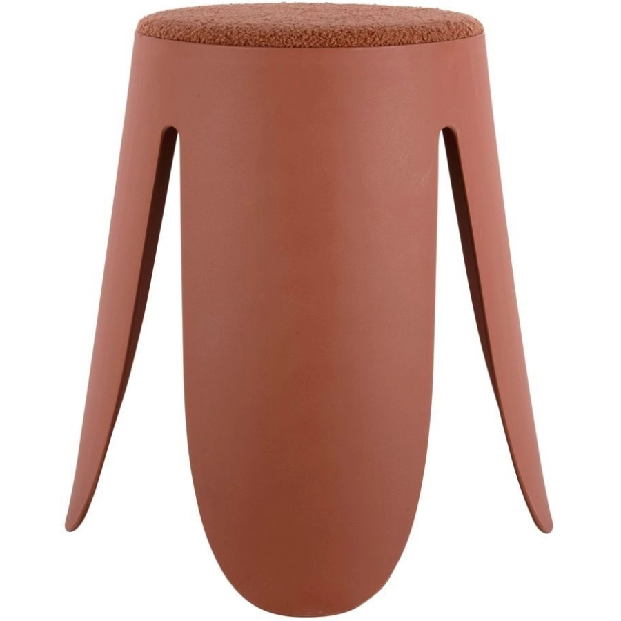 Leitmotiv Savor Hocker - burned orange - 44x46 cm