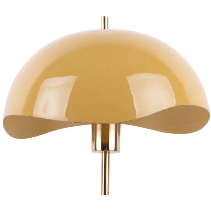 Leitmotiv Waved Dome Tischlampe - honey yellow - Höhe 56 cm - Tiefe 330 cm