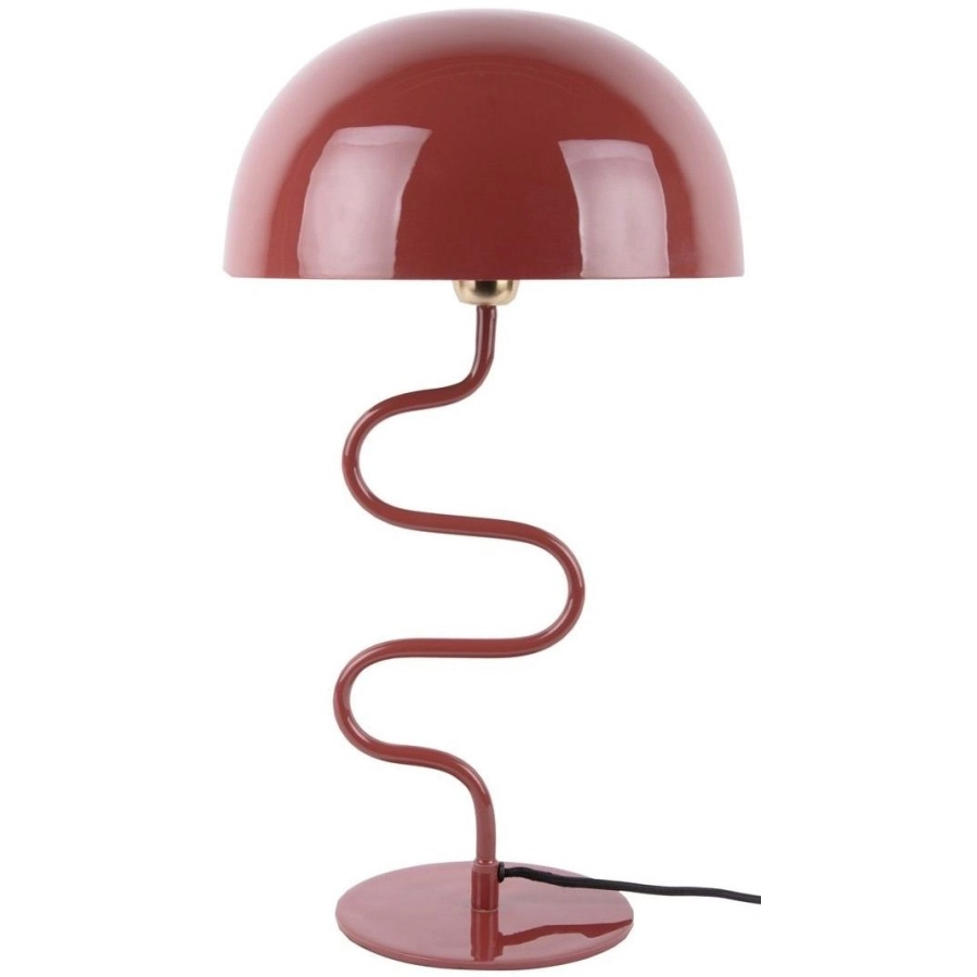 Leitmotiv Twist enamel Tischlampe - red ochre - Höhe 54 cm - 31x31 cm
