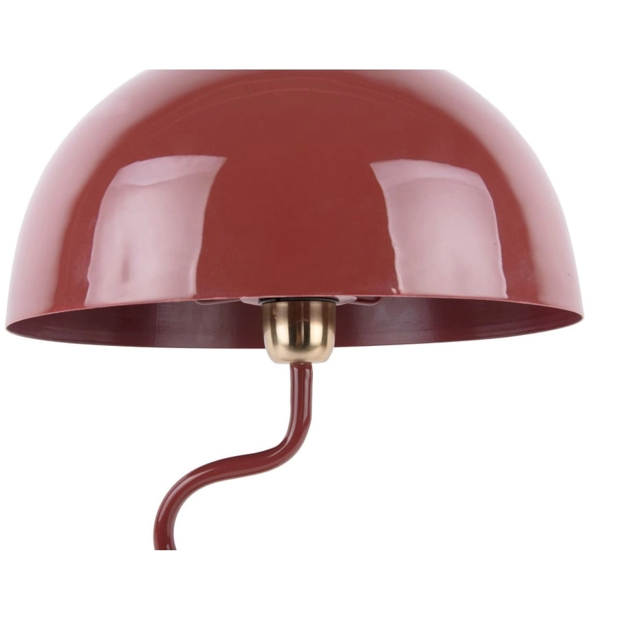 Leitmotiv Twist enamel Tischlampe - red ochre - Höhe 54 cm - 31x31 cm