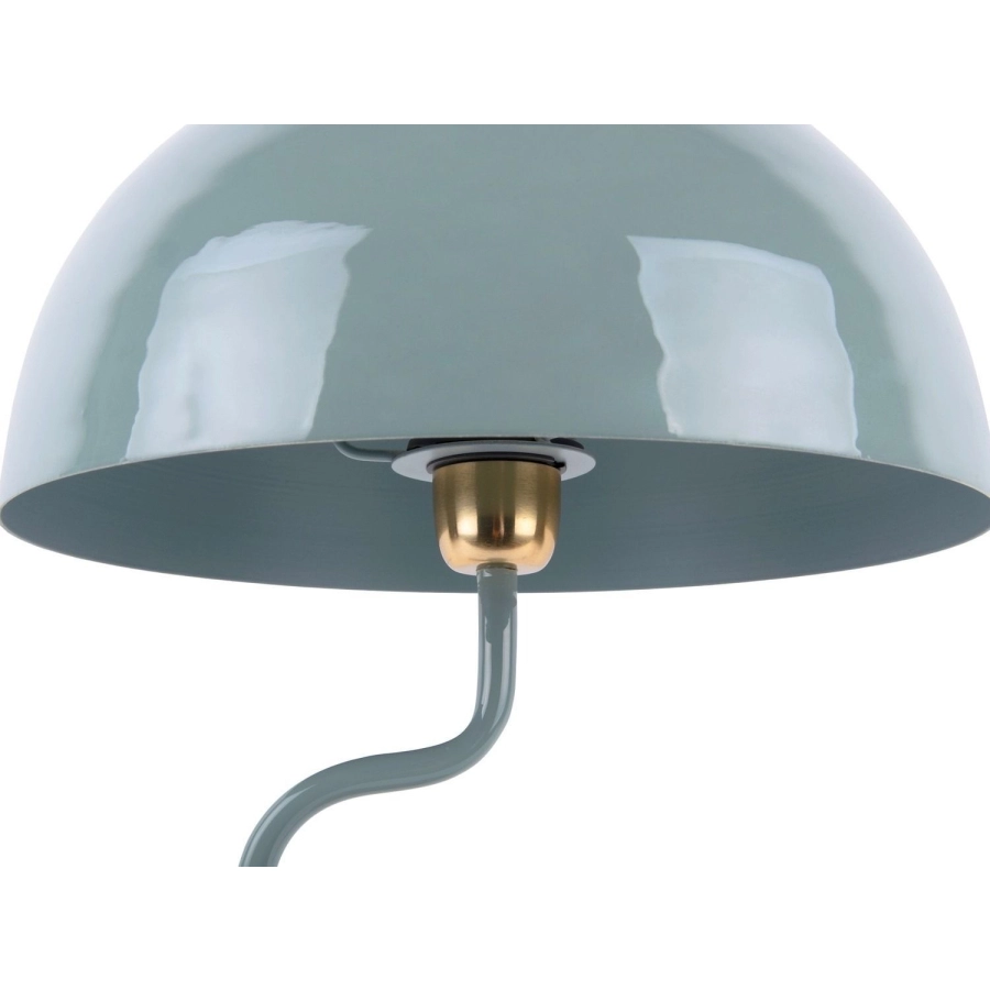 Leitmotiv Twist enamel Tischlampe - misty blue - Höhe 54 cm - 31x31 cm