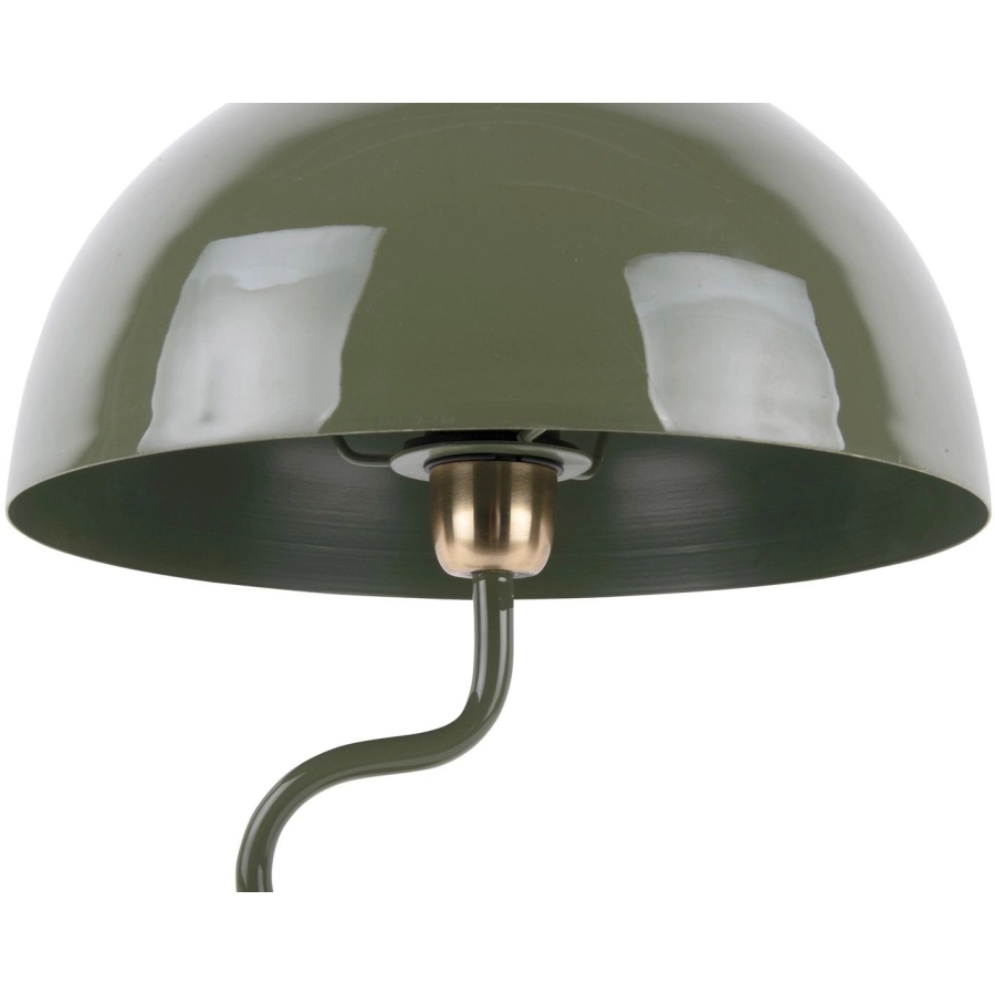 Leitmotiv Twist enamel Tischlampe - jungle green - Höhe 54 cm - 31x31 cm