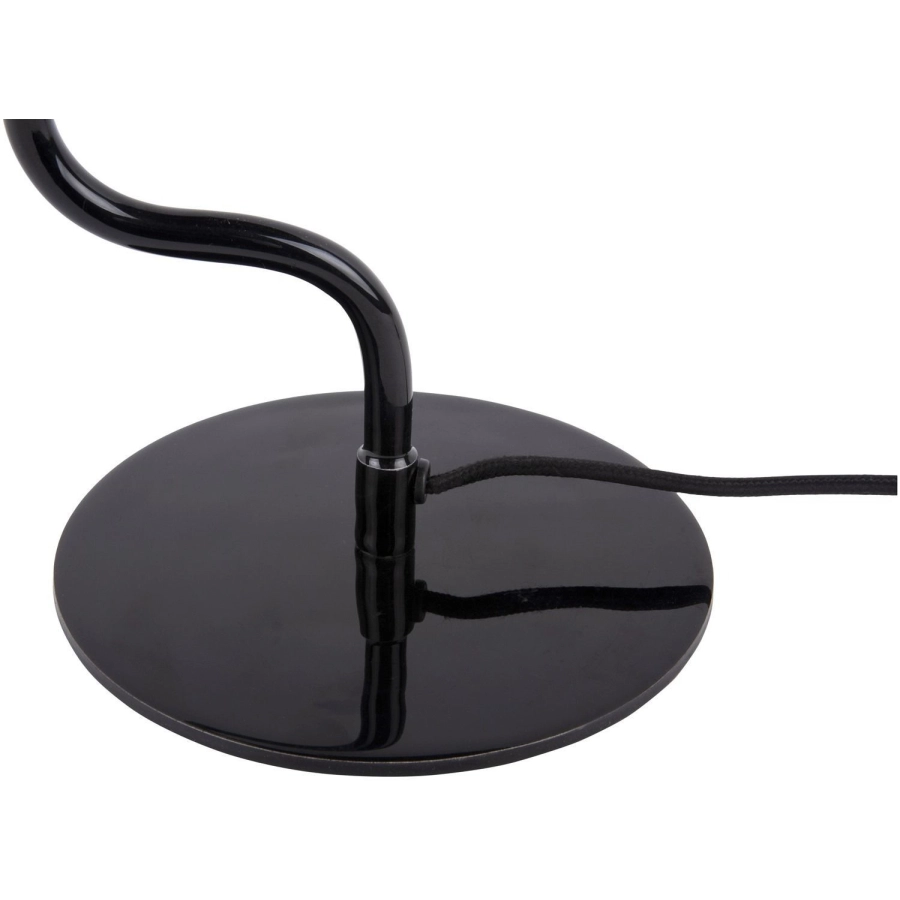 Leitmotiv Twist enamel Tischlampe - black - Höhe 54 cm - 31x31 cm