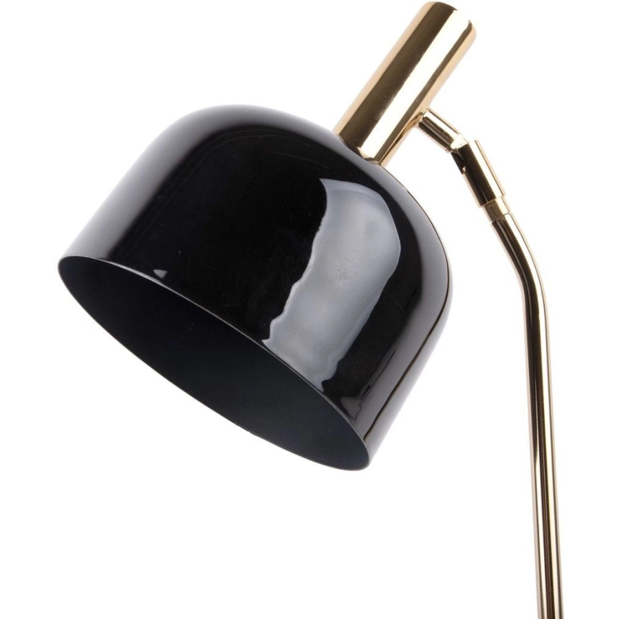 Leitmotiv Smart enamel Tischlampe - black - Höhe 56 cm - 23x19,5 cm
