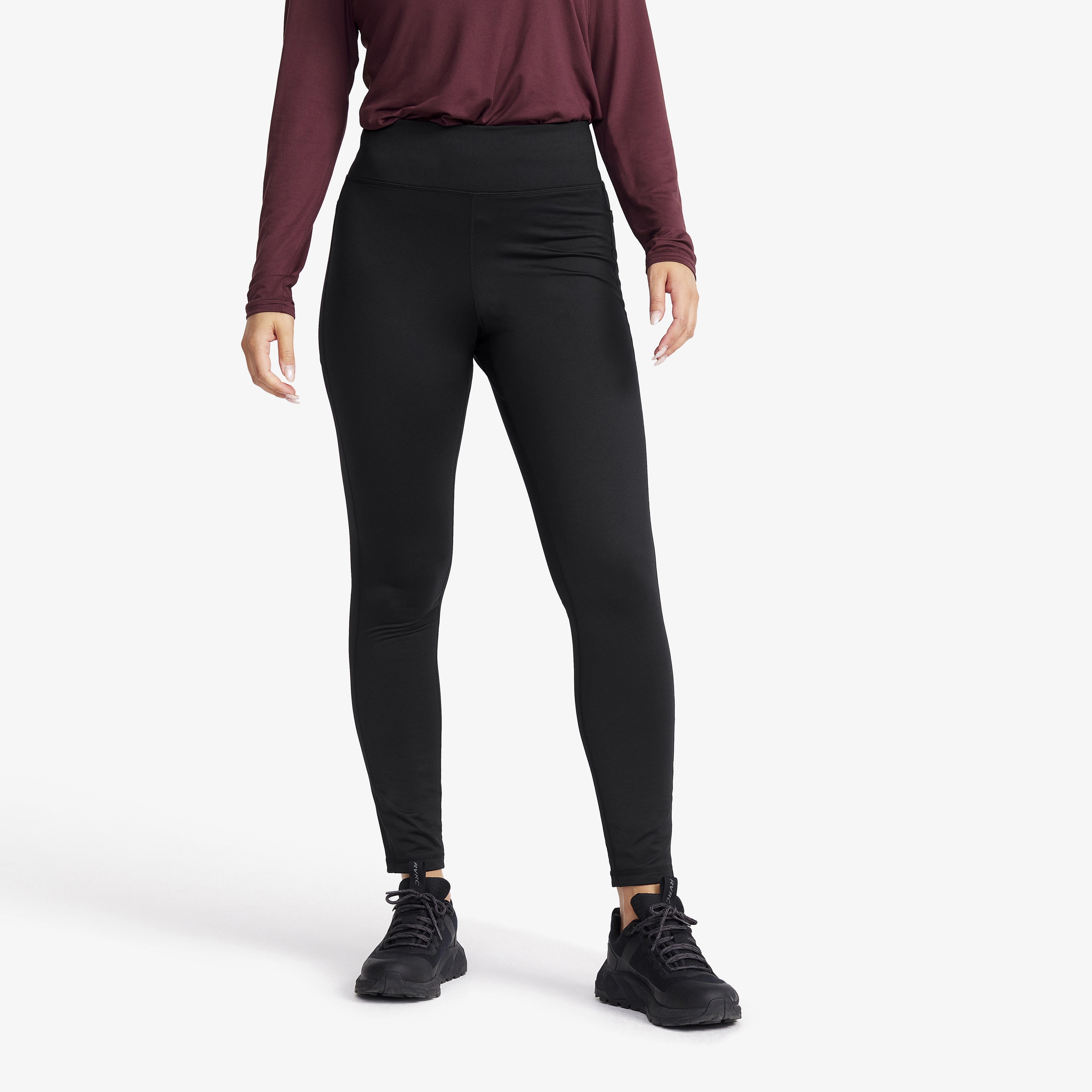 Alaska Fleece Lined Tights Damen Black, Größe:L - Outdoor Tights
