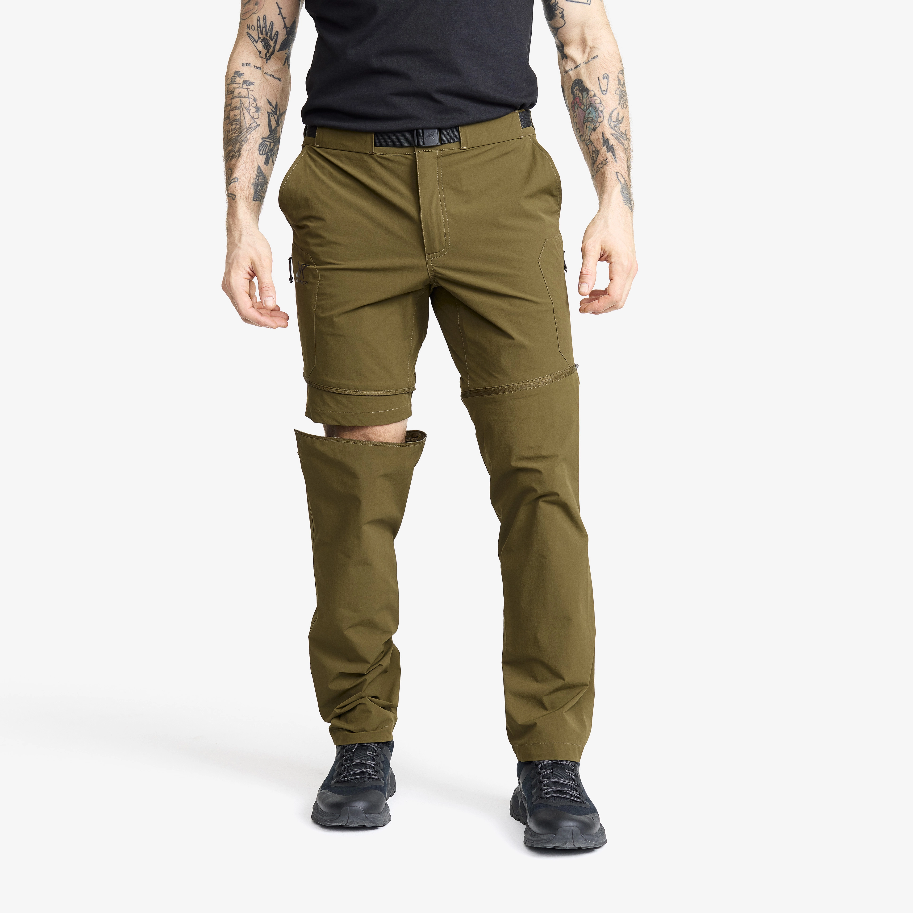 Elevate Hiking Zip-off Pants Herren Dark Olive, Größe:3XL - Hosen > Zip-off-hosen