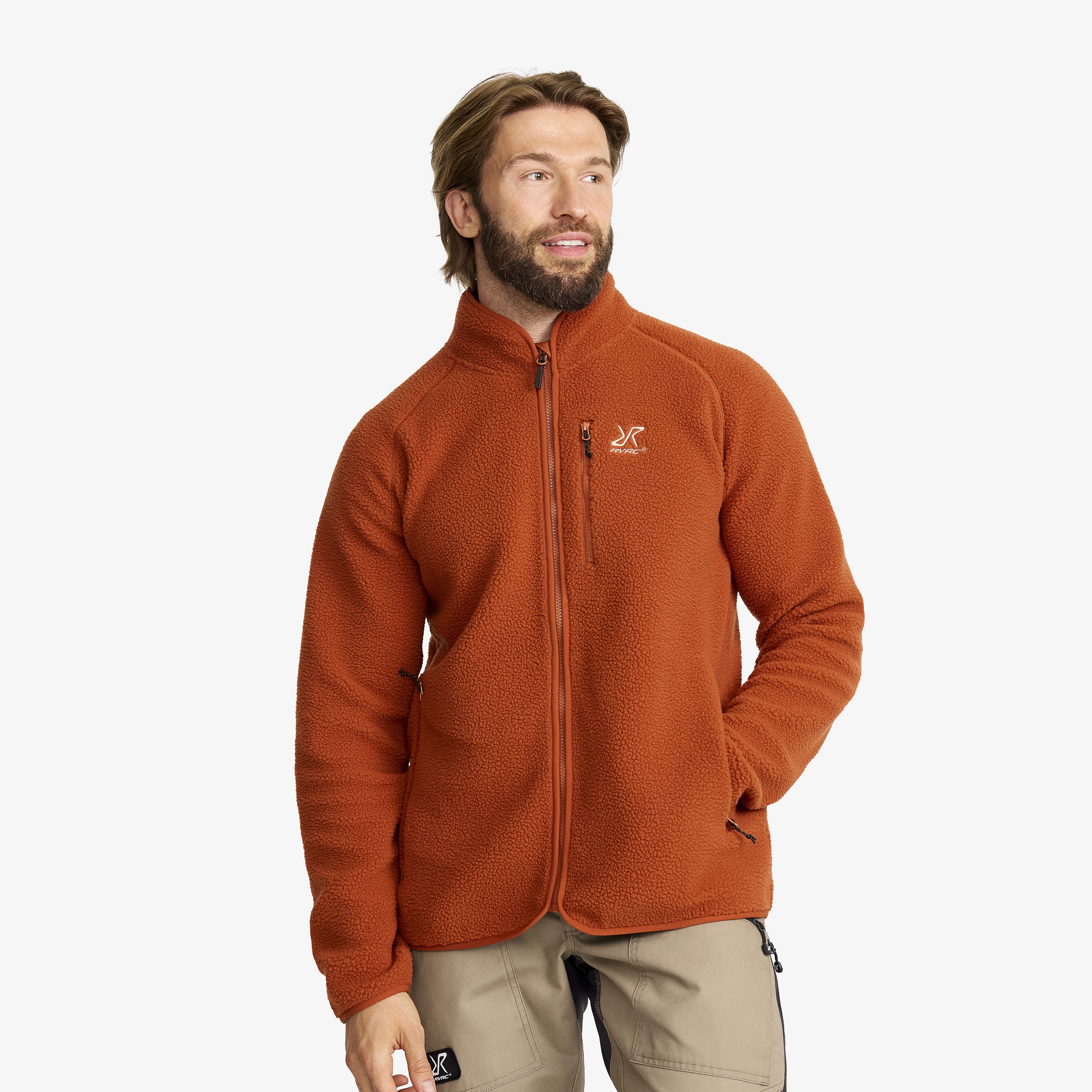 Canyon Full-zip Pile Fleece Herren Terracotta Brown, Größe:2XL - Herren > Oberteile > Fleece