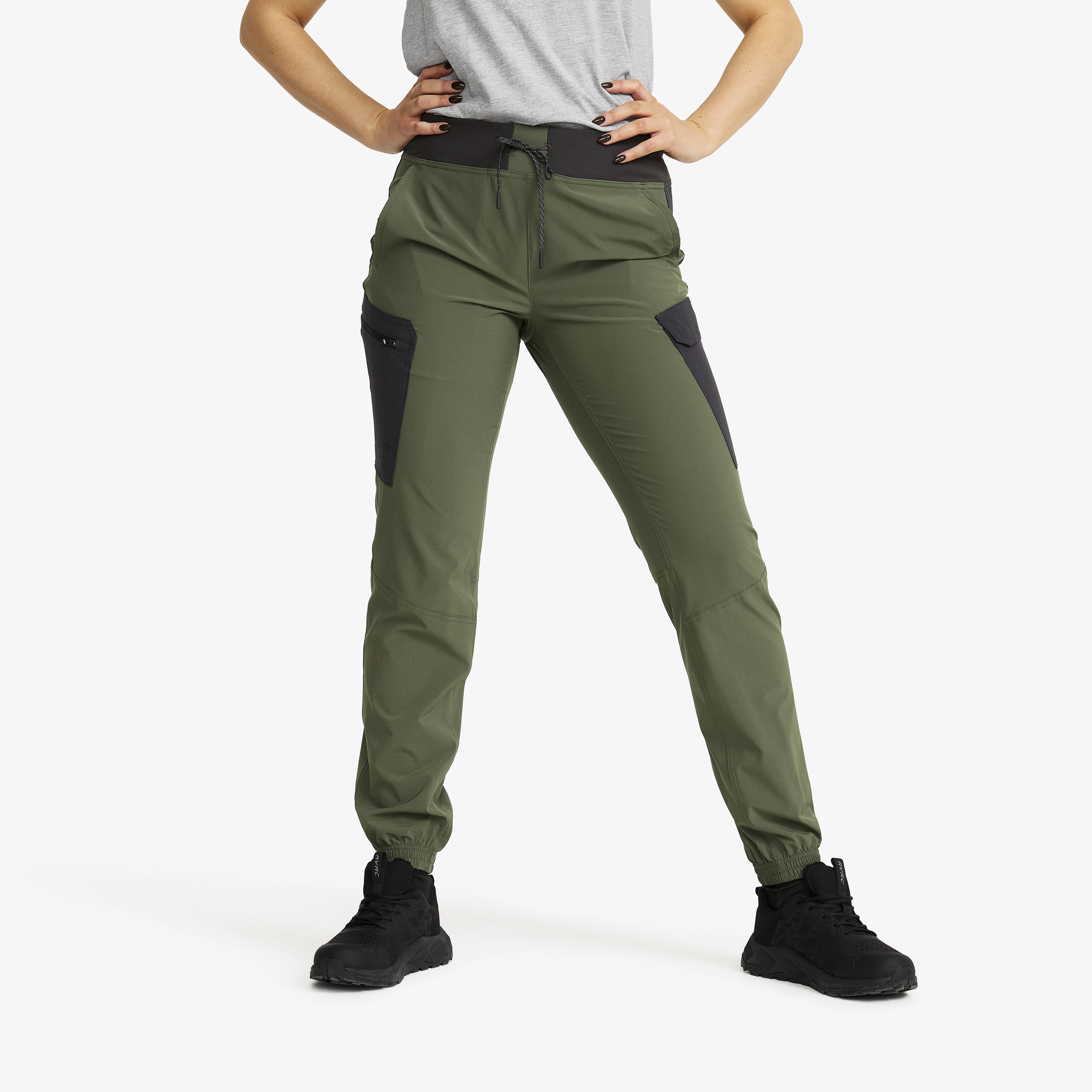Verge Stretch Cargo Pants Damen Thyme/Anthracite, Größe:XS - Outdoorhose, Wanderhose & Trekkinghose