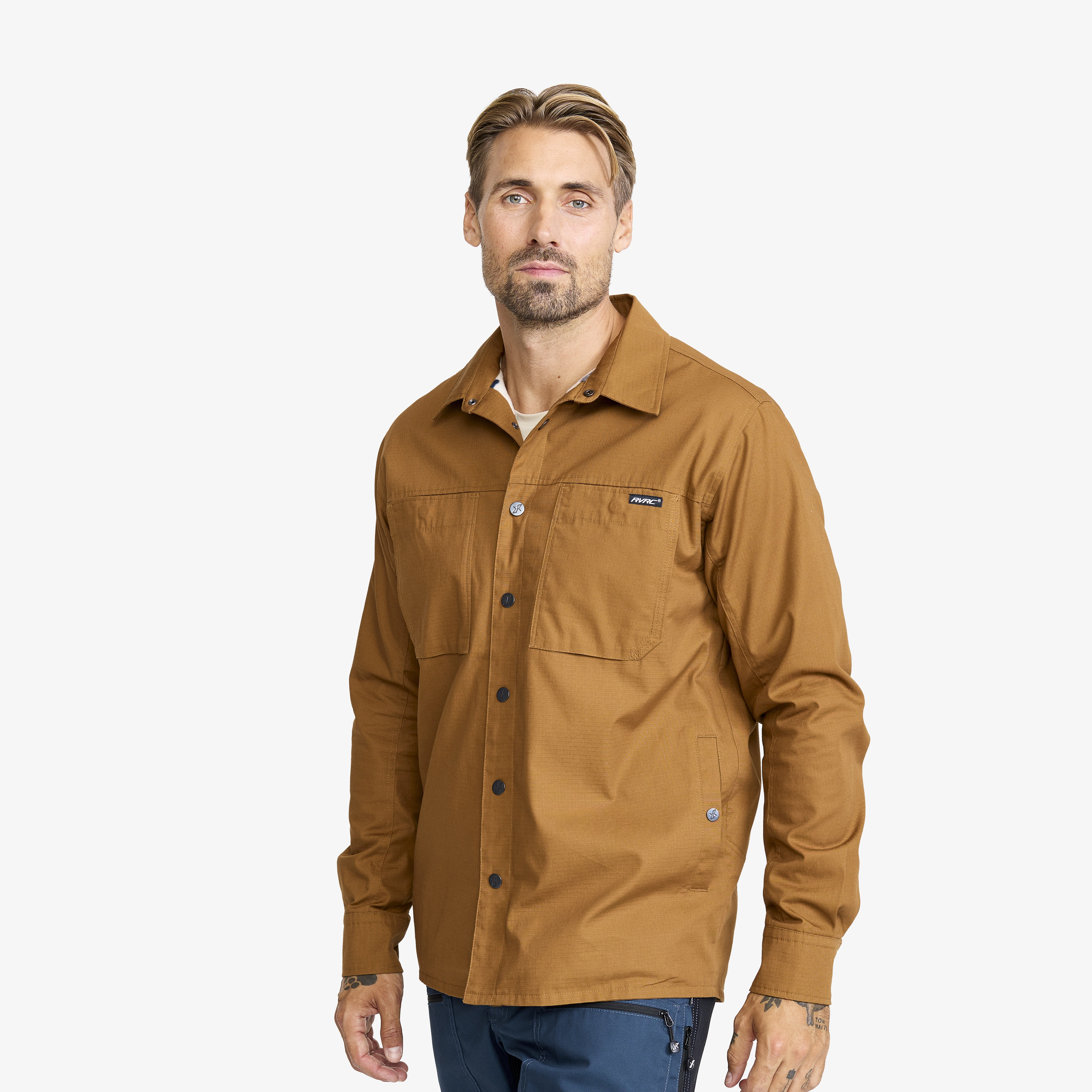Outback Fleece Lined Overshirt Herren Rubber, Größe:XL - Herren > Oberteile > Hemden & Langarmshirts
