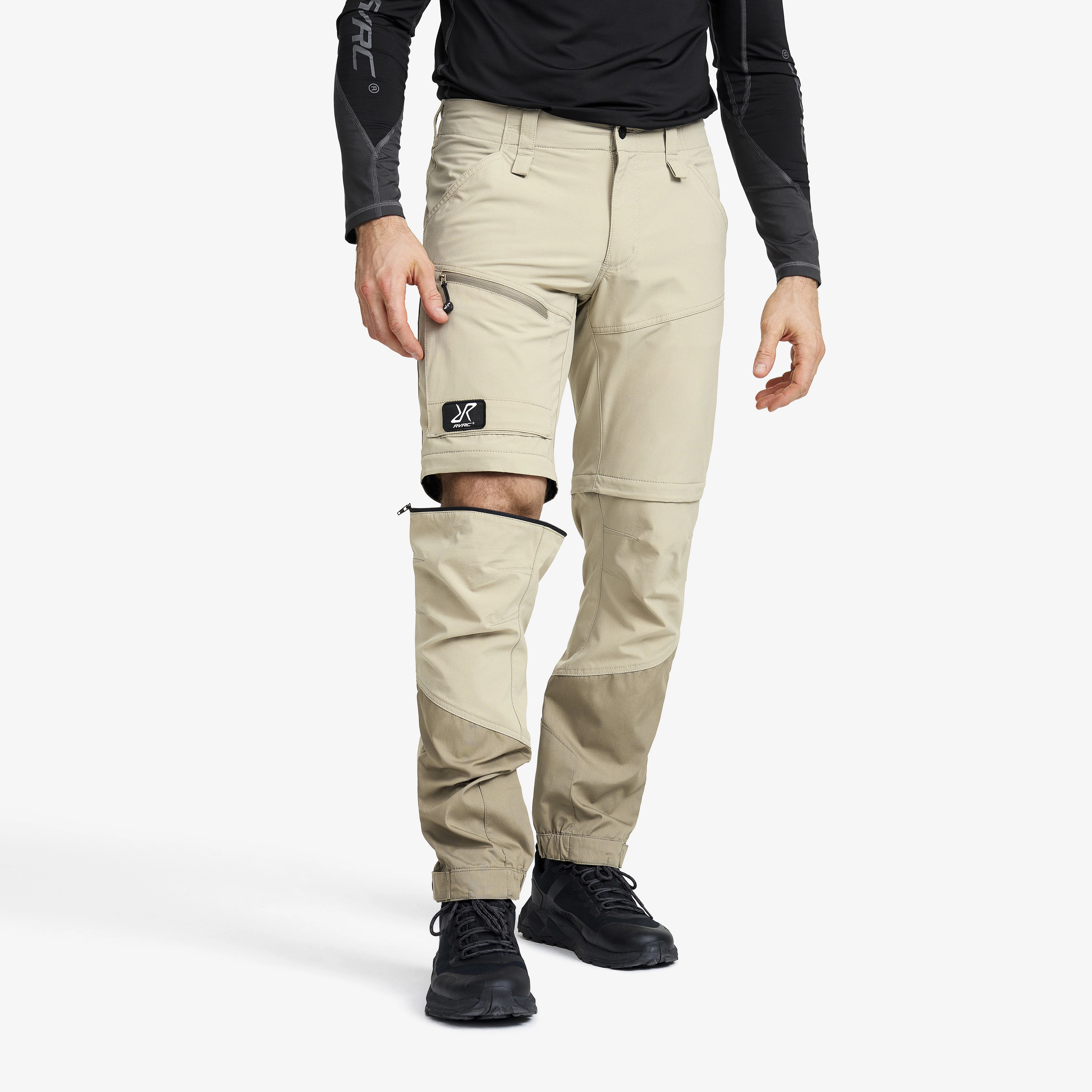 Range Pro Stretch Zip-off Pants Herren Aluminium/Brindle, Größe:3XL - Hosen > Zip-off-hosen