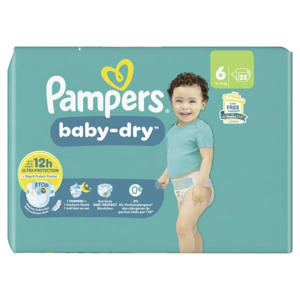 Pampers Baby Dry Gr. 6, 13kg-18kg