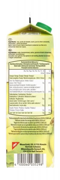 Wesergold Bananen-Nektar