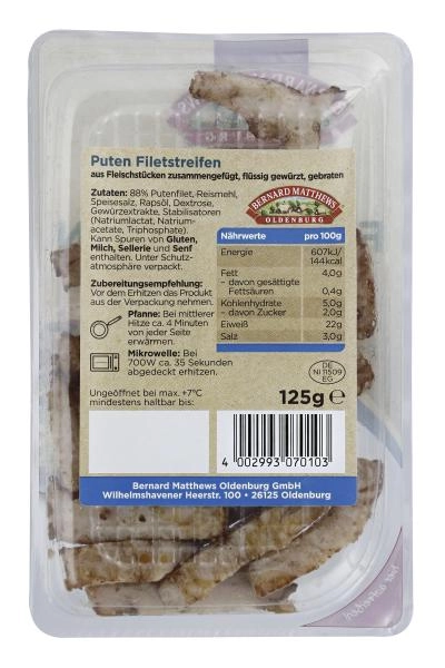 Bernard Matthews Puten Filetstreifen