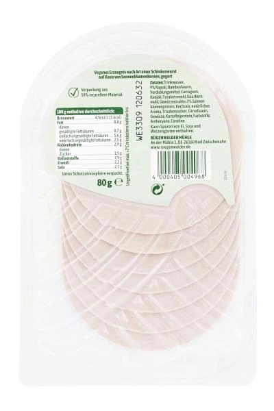Rügenwalder Mühle Veganer Schinken Spicker Mortadella